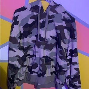 Army crop hoodie